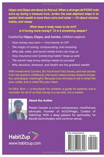Back cover of I'm Rich, Bro!